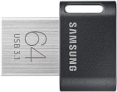 Samsung USB ključek FIT Plus, 64GB, siv - odprta embalaža