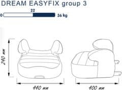 Nania otroški avtosedež Dream Easyfix LX 2020, siv
