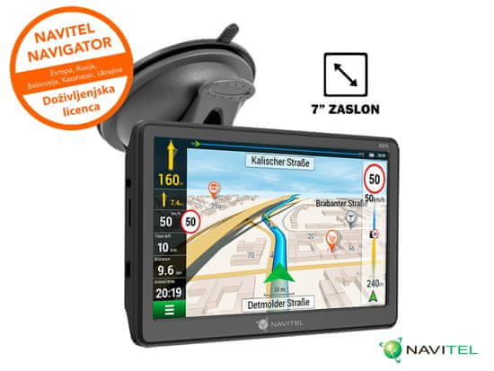 Navitel E707 Magnetic GPS navigacija s kartami celotne Evrope - Odprta embalaža