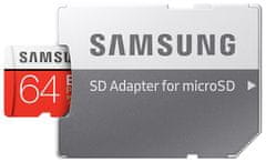 Samsung Evo Plus MicroSDXC spominska kartica, 64 GB, UHS-I, SD adapter (MB-MC64HA/EU)