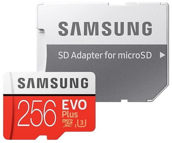 Samsung Evo Plus micro SD kartica, 256 GB + SD adapter