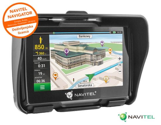 Navitel G550 Moto GPS navigacija za motoriste s kartami celotne Evrope - Odprta embalaža