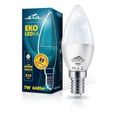 ETA LED žarnica, E14, 7 W, toplo bela