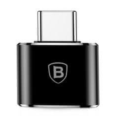 BASEUS adapter USB / USB Type-C OTG, črna