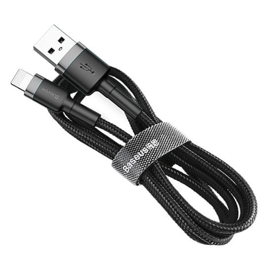BASEUS Cafule kabel USB / Lightning QC3.0 2m, siva