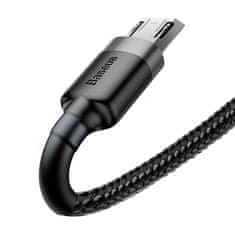 BASEUS Cafule kabel USB / Micro USB 2A 3m, črna/siva