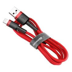 BASEUS Cafule Durable Nylon Braided kabel USB / Lightning QC3.0 2m, rdeč