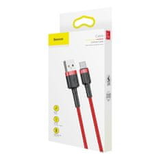 BASEUS Cafule kabel USB / USB-C QC 3.0 1m, Rdeč