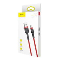 BASEUS Cafule kabel USB / Lightning QC3.0 1m, rdeč