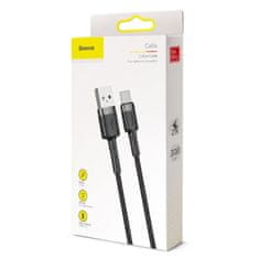 BASEUS Cafule kabel USB / USB-C QC 3.0 2A 3m, črna/siva