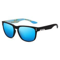 KDEAM Andover 5 sončna očala, Black & Pattern / Sky Blue