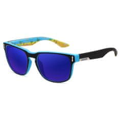 KDEAM Andover 6 sončna očala, Black & Pattern / Blue
