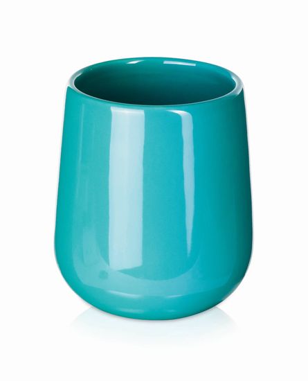 Möve Keramična posoda za krtačo COLOR CERAMIC turkizna 9 x 10 cm +