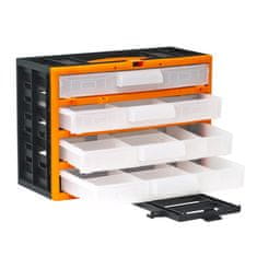 Handy Prenosni organizator za drobni elektromaterial s predalčki and 310 x 165 x 220 mm