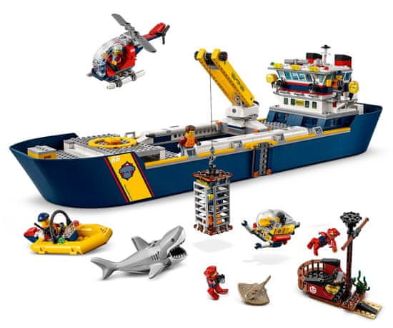 LEGO City 60266 Oceanska izvidniška ladja - Odprta embalaža