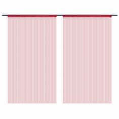 Vidaxl Zavese iz nitk 2 kosa 140x250 cm bordo barve