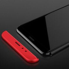 GKK 360 Full Body plastika ovitek za Huawei Honor 7X, črna/rdeča