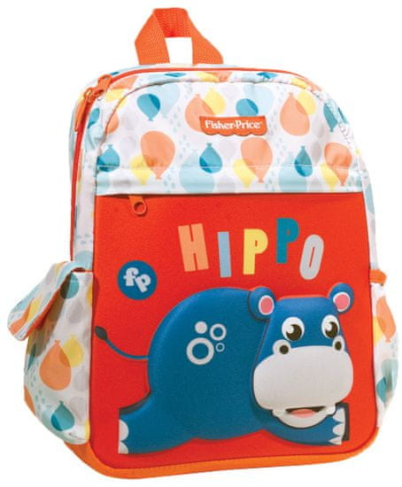 GIM otroški nahrbtnik Junior Fisher Price Hippo, motiv povodnega konja