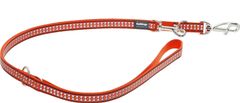 Red Dingo oranžen odsevni preklopni povodec 20 mm Oranžna