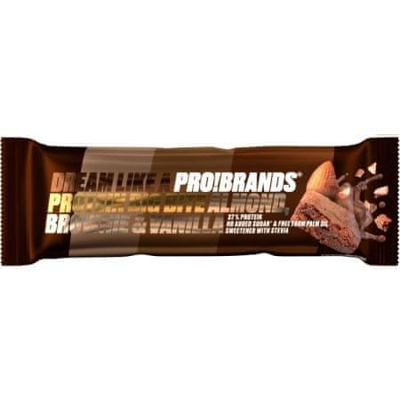 ProteinPro BigBite čokoladna ploščica, 45 g, mandelj/vanilja/brownie