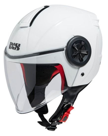 iXS motoristična odprta JET čelada z vizirjem 851 1.0, bela