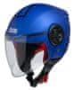 iXS motoristična odprta JET čelada z vizirjem iXS 851 1.0, mat modra, L