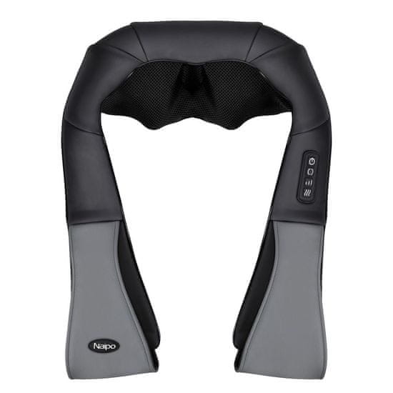 Naipo MGS-801 shiatsu masažna naprava za vrat in ramena, črna/siva