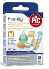 PIC Family Mix antibakterijski obliž, 20 kosov
