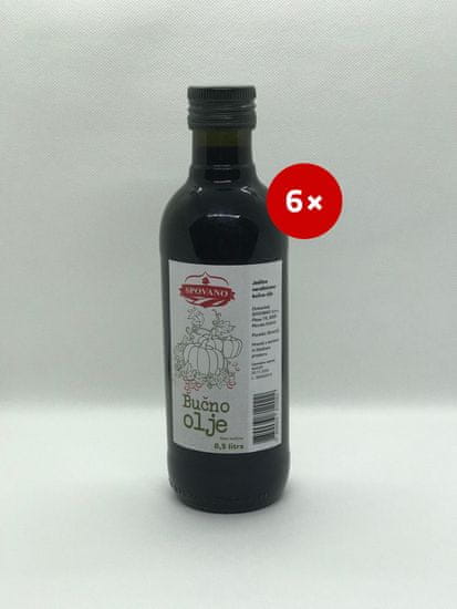 Spovano bučno olje, 6 x 0,5 l