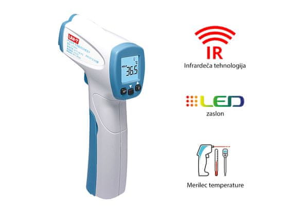 UNI-T UT300H brezkontaktni digitalni termometer, infrardeči