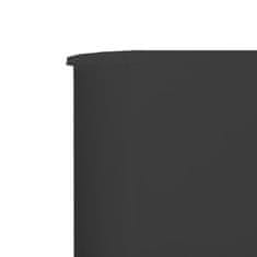 Vidaxl 5-panelni vetrobran tkanina 600x160 cm antraciten