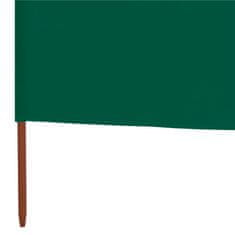 Vidaxl 5-panelni vetrobran tkanina 600x160 cm zelen