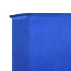 Vidaxl 5-panelni vetrobran tkanina 600x80 cm sinje moder