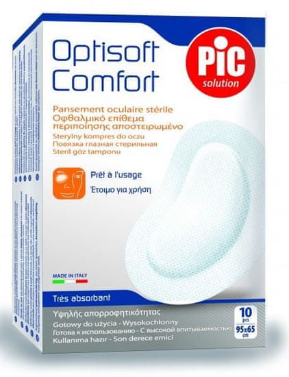 PIC Optisoft Comfort obliž za oko, 10 kosov