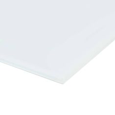 Vidaxl Stenska magnetna bela tabla iz stekla 80x60 cm