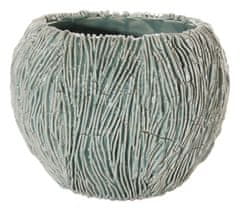 Shishi Keramična posoda sivo-zelena 13 x 17,5 cm