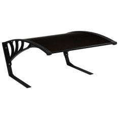 Vidaxl Garažna streha za robotsko kosilnico 77x103x46 cm črna