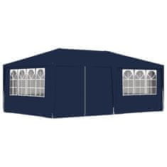 Vidaxl Profesionalen vrtni šotor s stranicami 4x6 m moder 90 g/m2