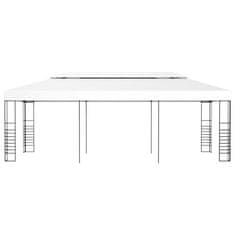 Vidaxl Paviljon šotor 6x3 m bel