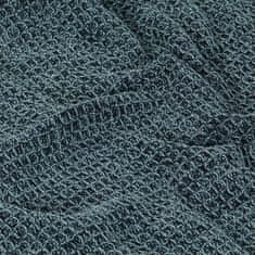Vidaxl Odeja iz bombaža 160x210 cm indigo modra