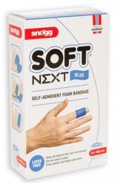 Snogg Soft Next povoj, 6 x 100 cm, moder