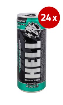 Hell Energy Drink Strong Focus energijska pijača, 24 x 0,25 l