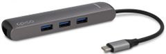 EPICO zvezdišče USB Type-C hub slim (4K HDMI & Ethernet) 9915112100017, siv, črni kabel