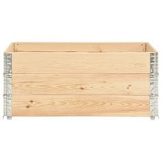 Vidaxl Paletni okvirji 3 kosi 100x150 cm trdna borovina