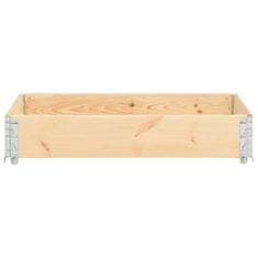 Vidaxl Paletni okvir 50x100 cm trdna borovina