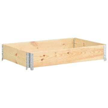 Vidaxl Paletni okvir 80x120 cm trdna borovina