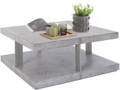 Danish Style Kavna mizica Veranzo, 100 cm, srebrna