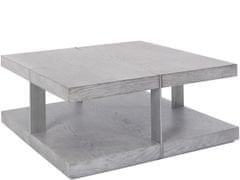 Danish Style Kavna mizica Veranzo, 90 cm, srebrna