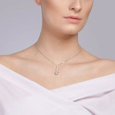 Preciosa Srebrna ogrlica s kubnim cirkonijem Lucea 5296 00 (verižica, obesek)
