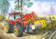 Castorland Gozdni traktor puzzle 60 kosov